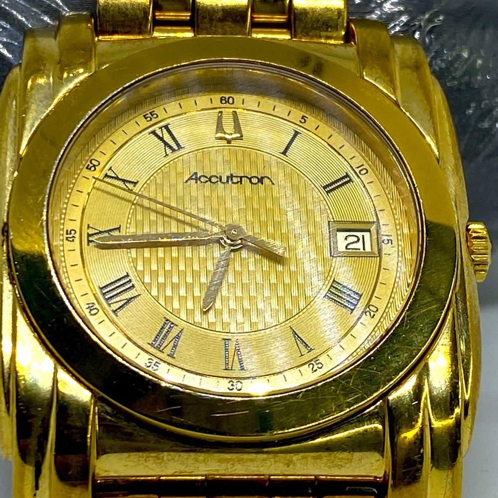 Accustom T2 men watch 18k electro plate
